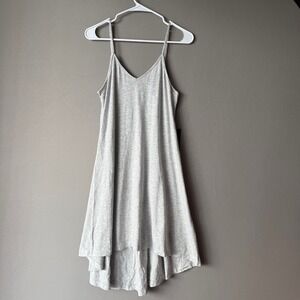 EXPRESS sz S Gray Heathered Asymmetrical Camisole Dress Fairy Boho